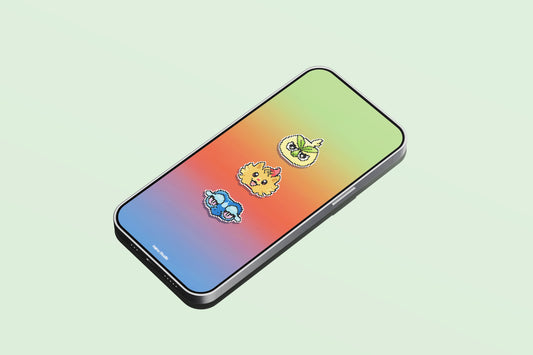 Fonds d’écran téléphone – Starters Pokémon Wind & Waves 🌊🍃🔥